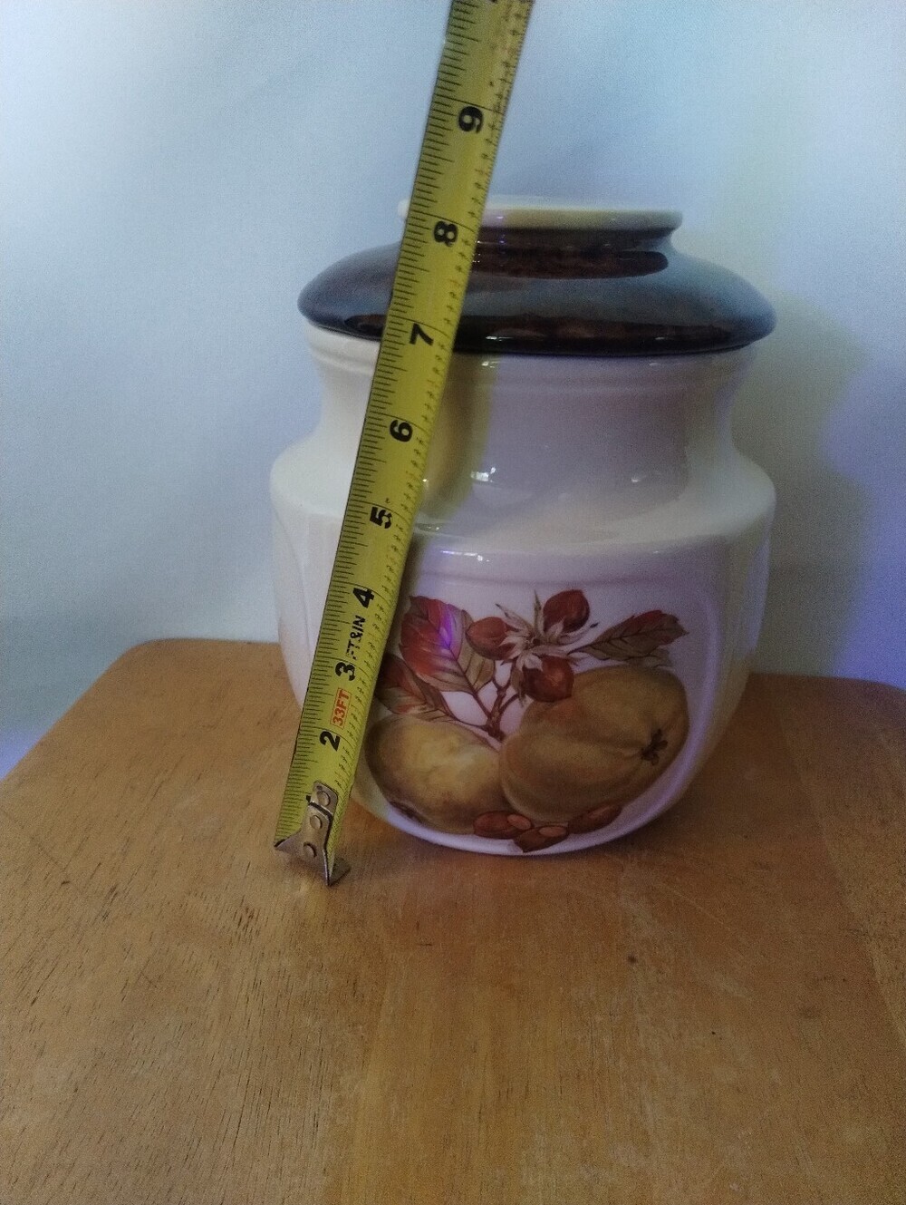 Vintage McCoy Style Ceramic Fruit Cookie Jar Canister Farmhouse Kitchen Decor - Picture 12 of 12